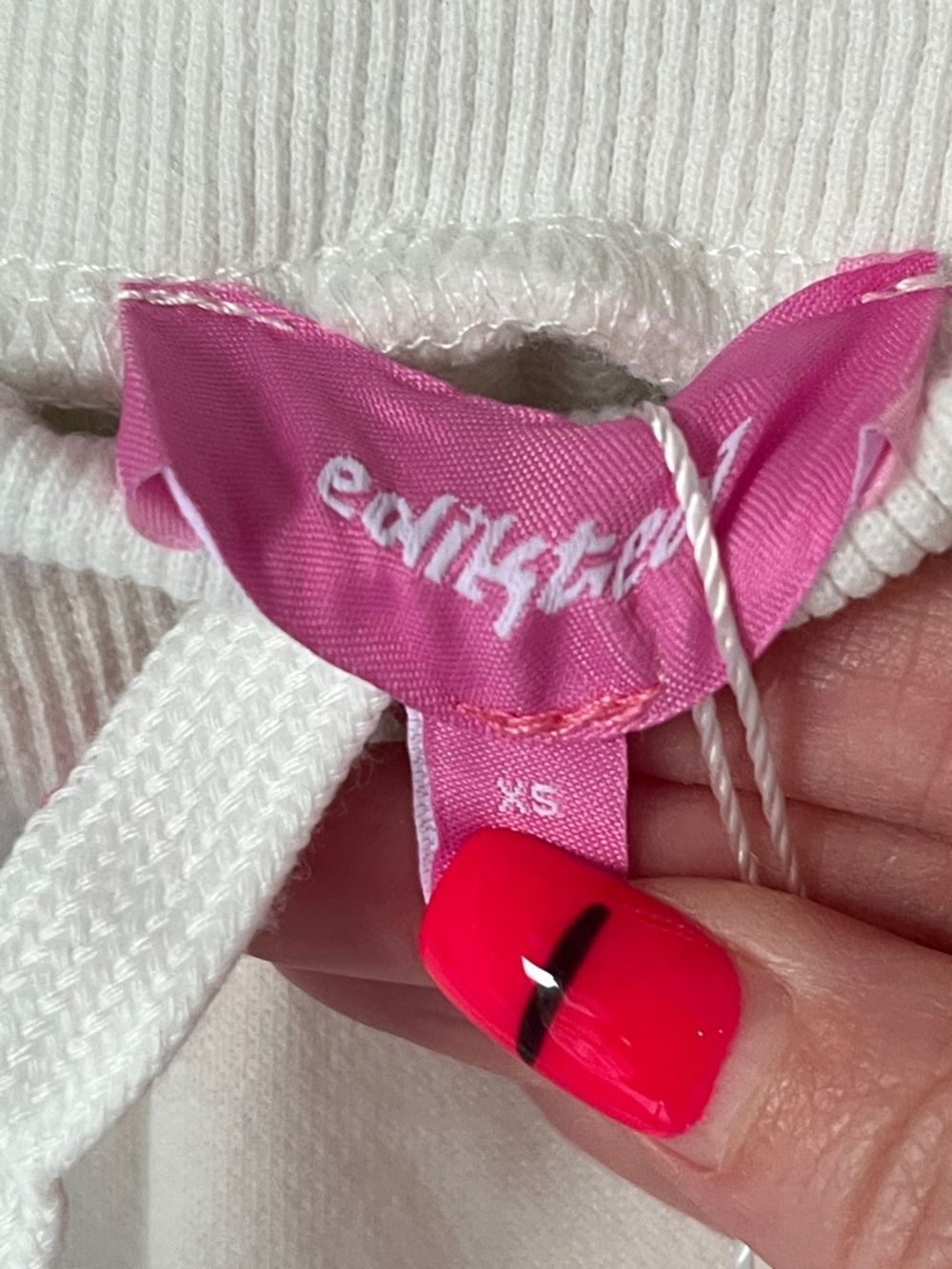 NWT Edikted 06 Sweatpants White - Picture 6 of 12